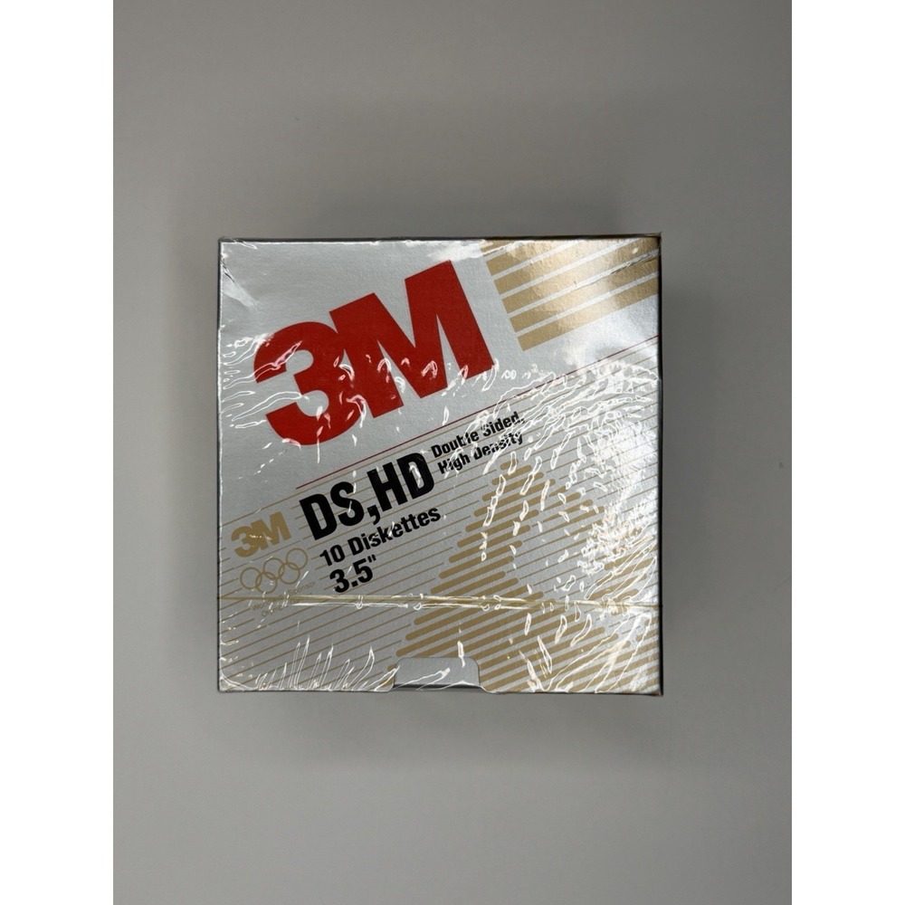3M Double-Sided High Density 3.5" Floppy Diskettes 1.44MB 10-Pack 12513
